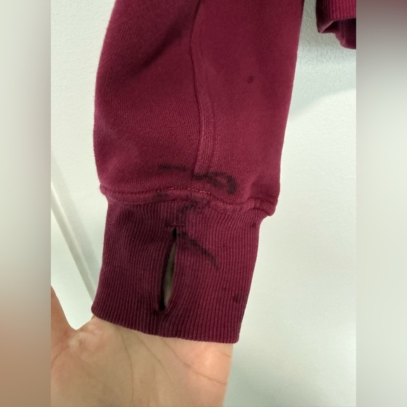 Lululemon Scuba Oversized Full-Zip Hoodie Deep-Luxe XS/S - Picture 4 of 6